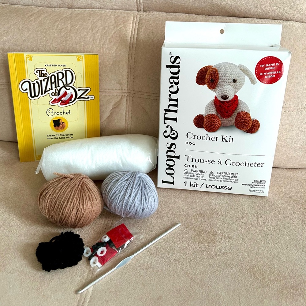 2 New Crochet Kits | The Wizard of Oz, Loops & Threads Dog! ❤️